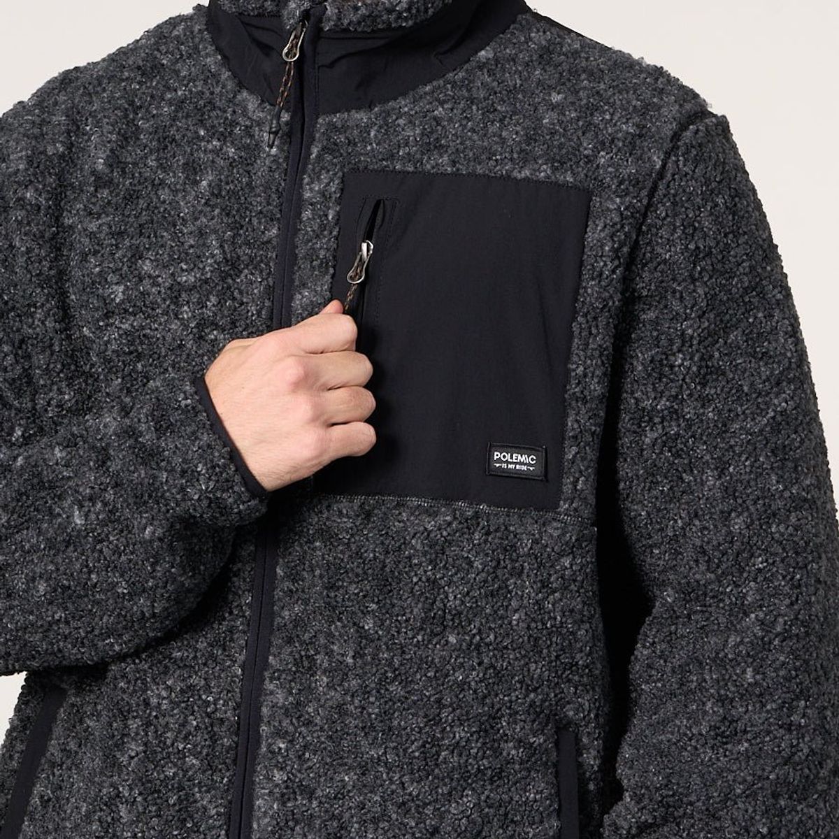 POLEMIC - Poleron Polar Sherpa Bonded con cierre 8716 Polemic