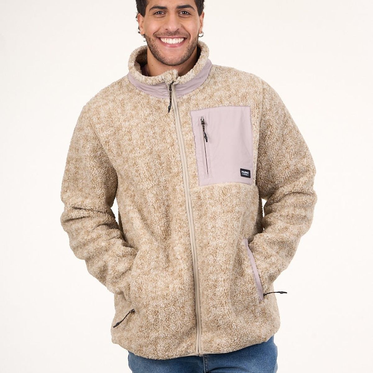 POLEMIC - Poleron Polar Sherpa Bonded con cierre 8716 Polemic