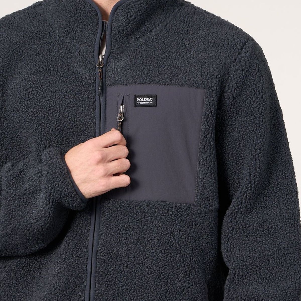 POLEMIC - Poleron Polar Sherpa Bonded con cierre 8717 Polemic