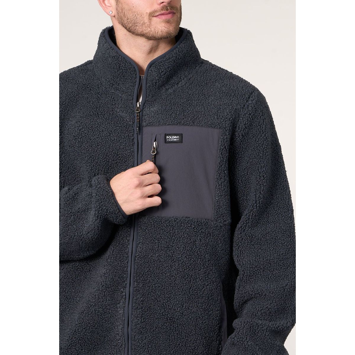 POLEMIC - Poleron Polar Sherpa Bonded con cierre 8717 Polemic