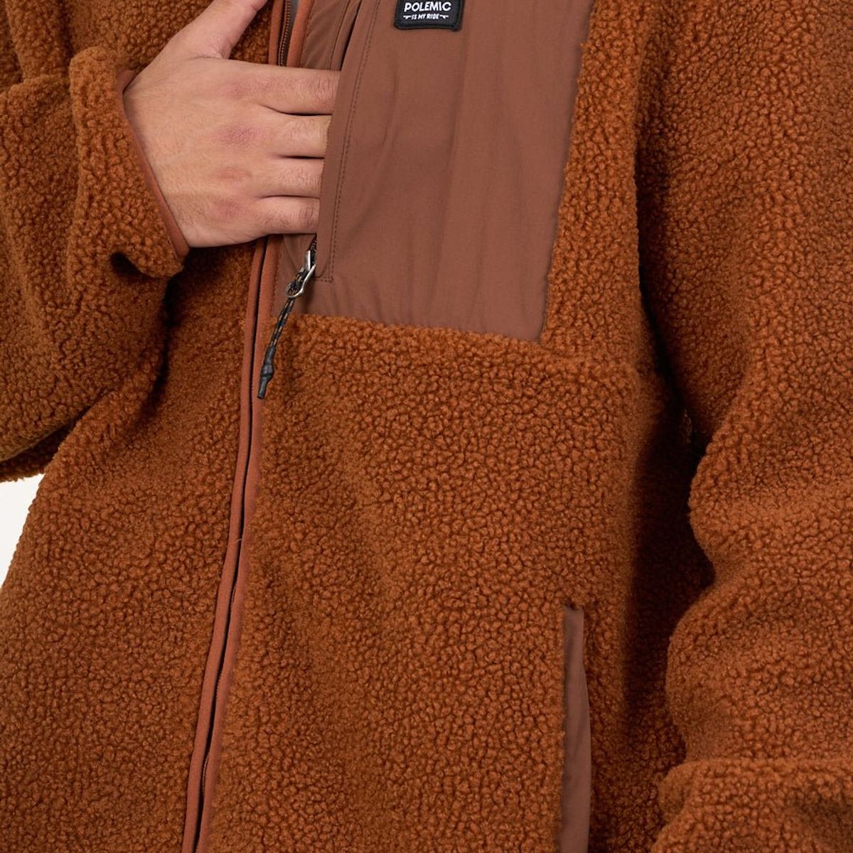 POLEMIC - Poleron Polar Sherpa Bonded con cierre 8717 Polemic