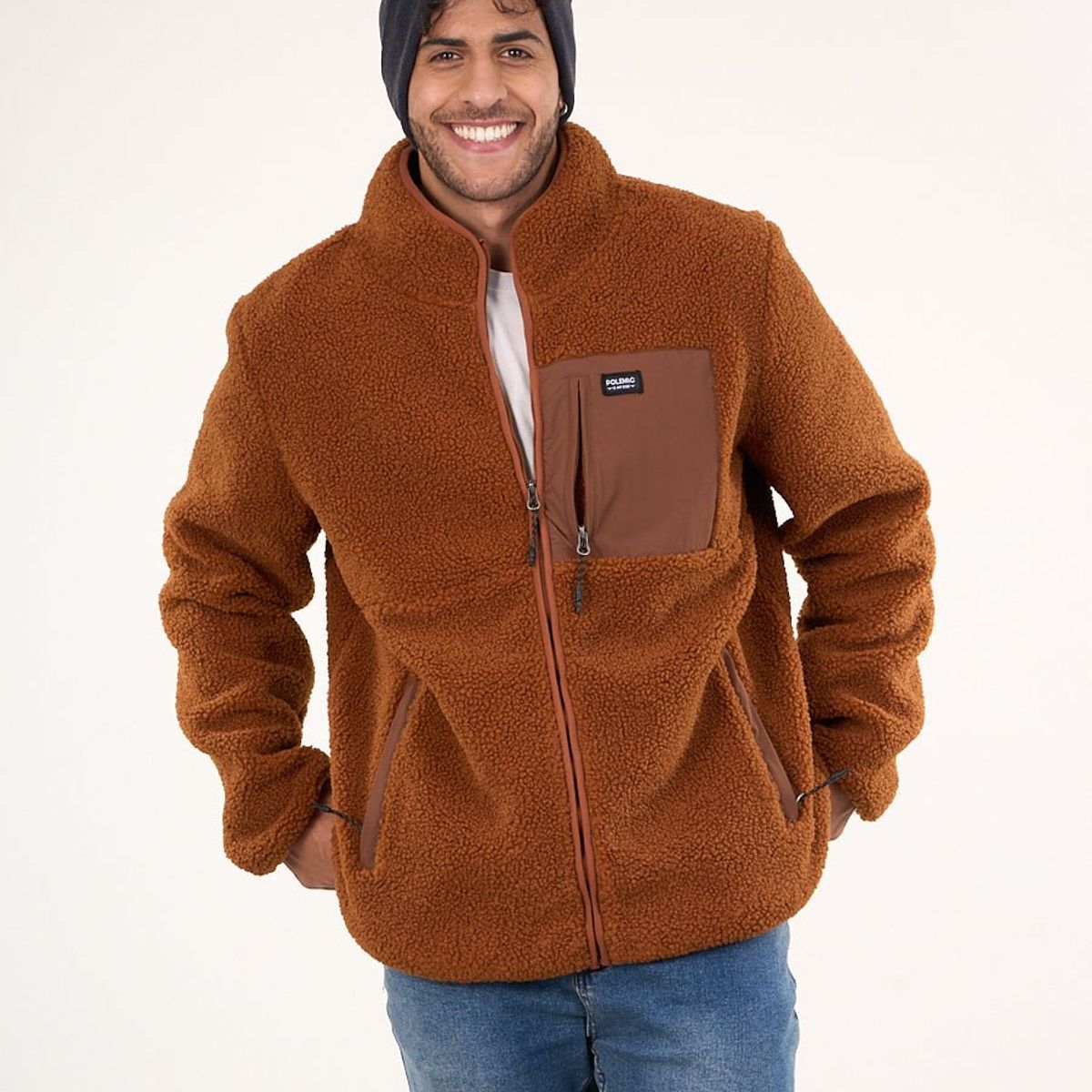 POLEMIC - Poleron Polar Sherpa Bonded con cierre 8717 Polemic