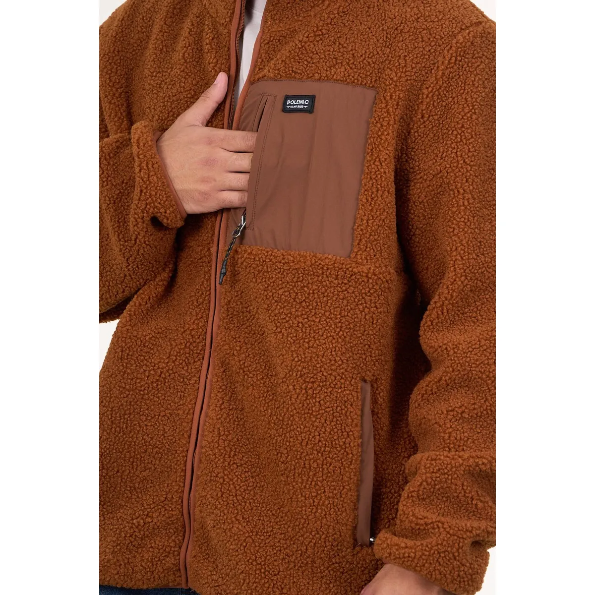 POLEMIC - Poleron Polar Sherpa Bonded con cierre 8717 Polemic