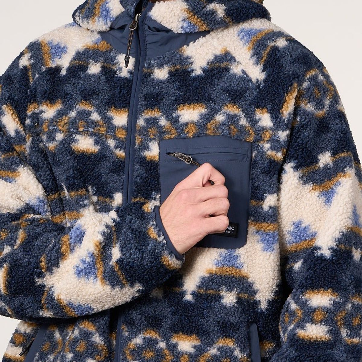 POLEMIC - Poleron Polar Sherpa Bonded con cierre Print 8718 Polemic
