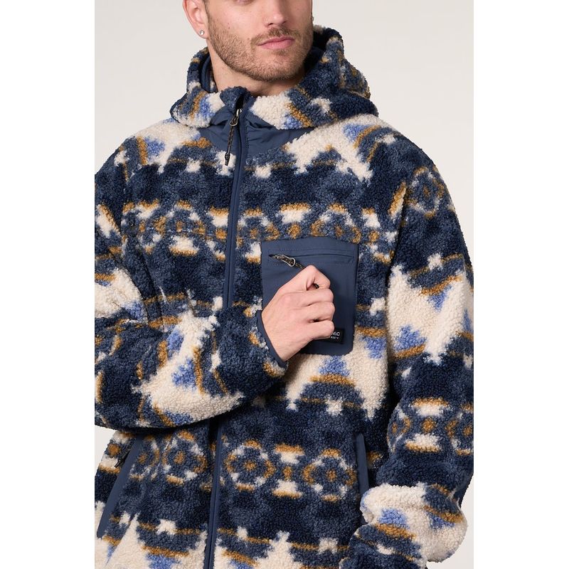 POLEMIC - Poleron Polar Sherpa Bonded con cierre Print 8718 Polemic