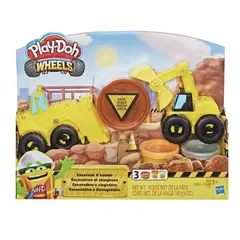 PLAY DOH - Wheels Excavadora Y Cargadora + 3 Masas