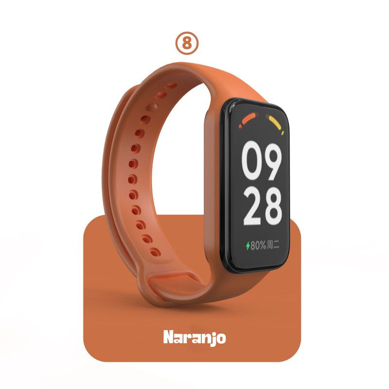GENERICO - Correas Silicona Para Xiaomi Band 8/9 Active / Redmi Band 2