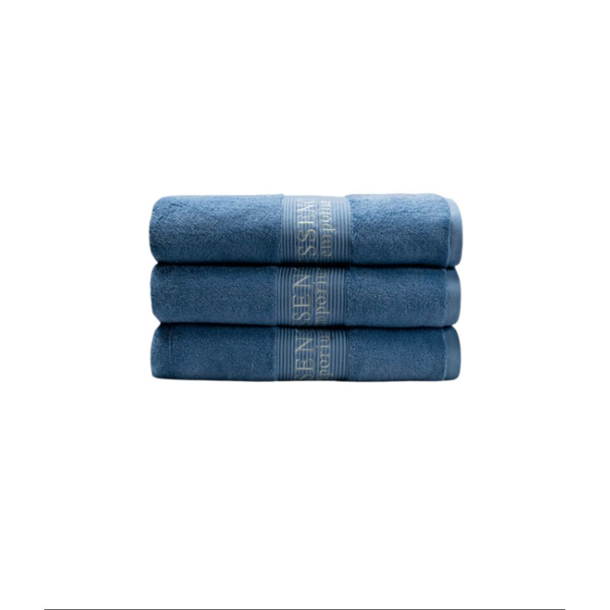 ESSENCE EMPORIUM - Set 3 Toallas 100x160 cm 100% Algodón Egipcio Celeste.