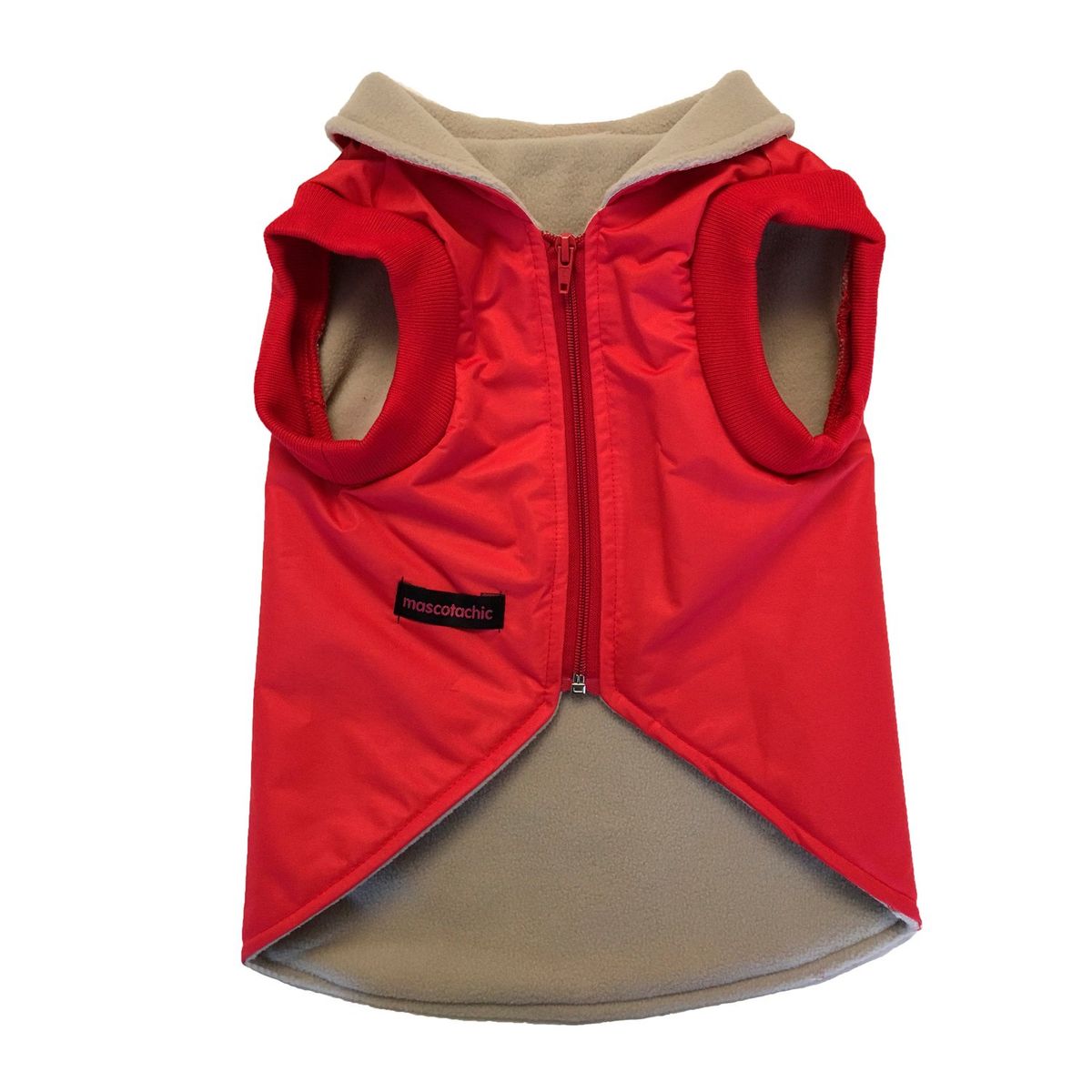 MASCOTACHIC - Capa Impermeable Rojo talla L
