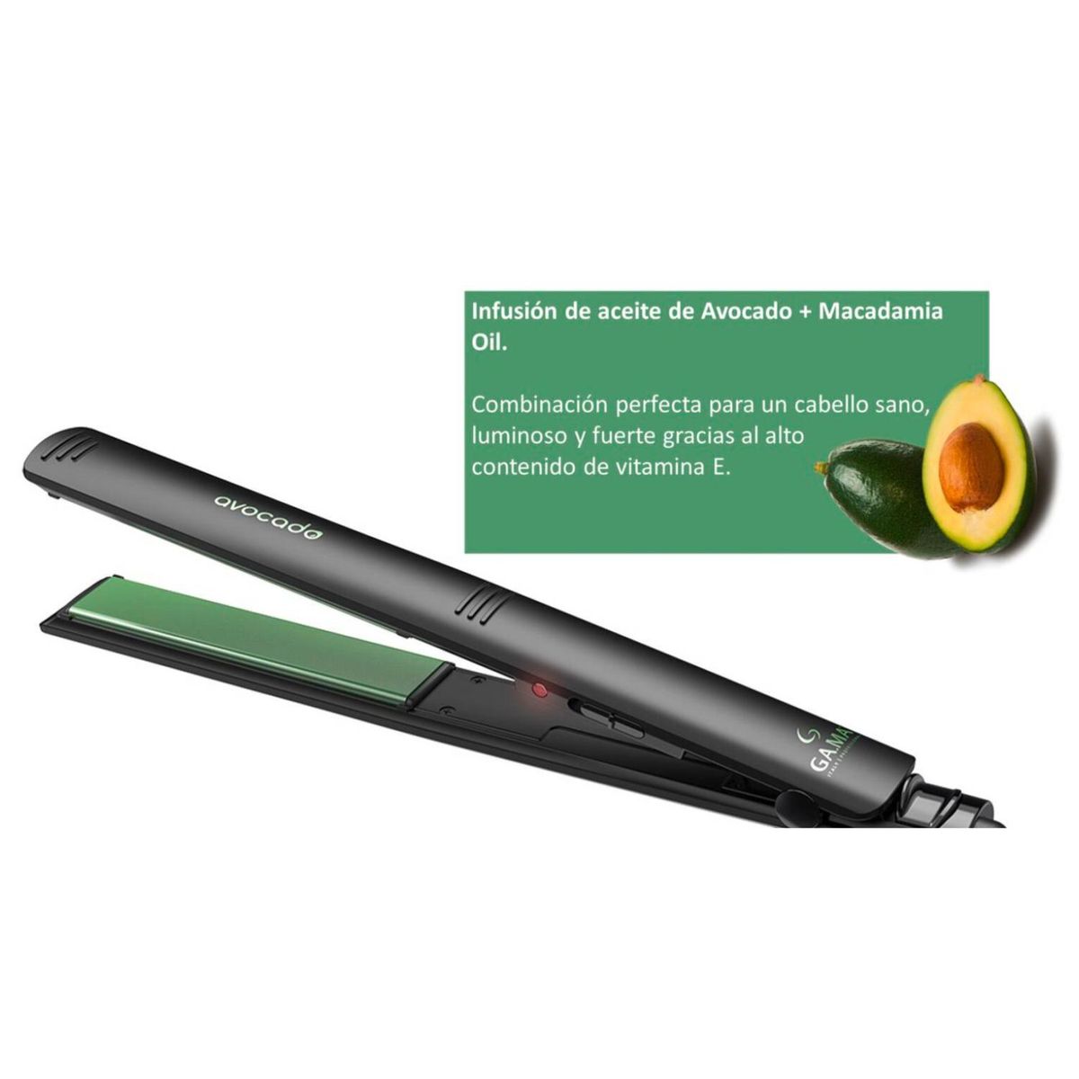 GAMA - Alisador Plancha De Pelo 230°C Ceramica Avocado STD Gama