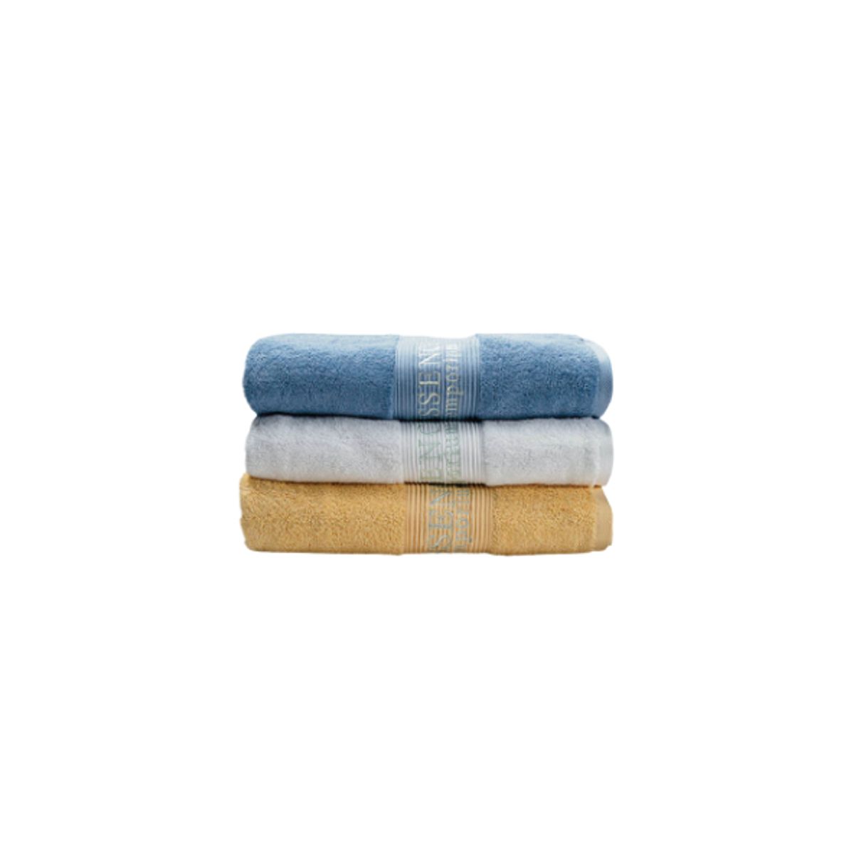 ESSENCE EMPORIUM - Set 3 Toallas 100x160 cm 100% Algodón Egipcio 3 colores.