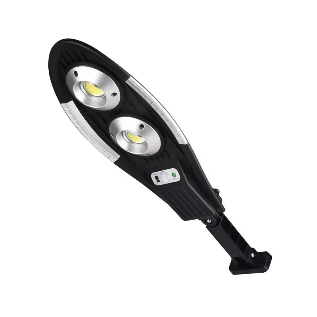 GENERICO - Foco Solar 20W Exterior Sensor De Movimiento 35x15cm Negro