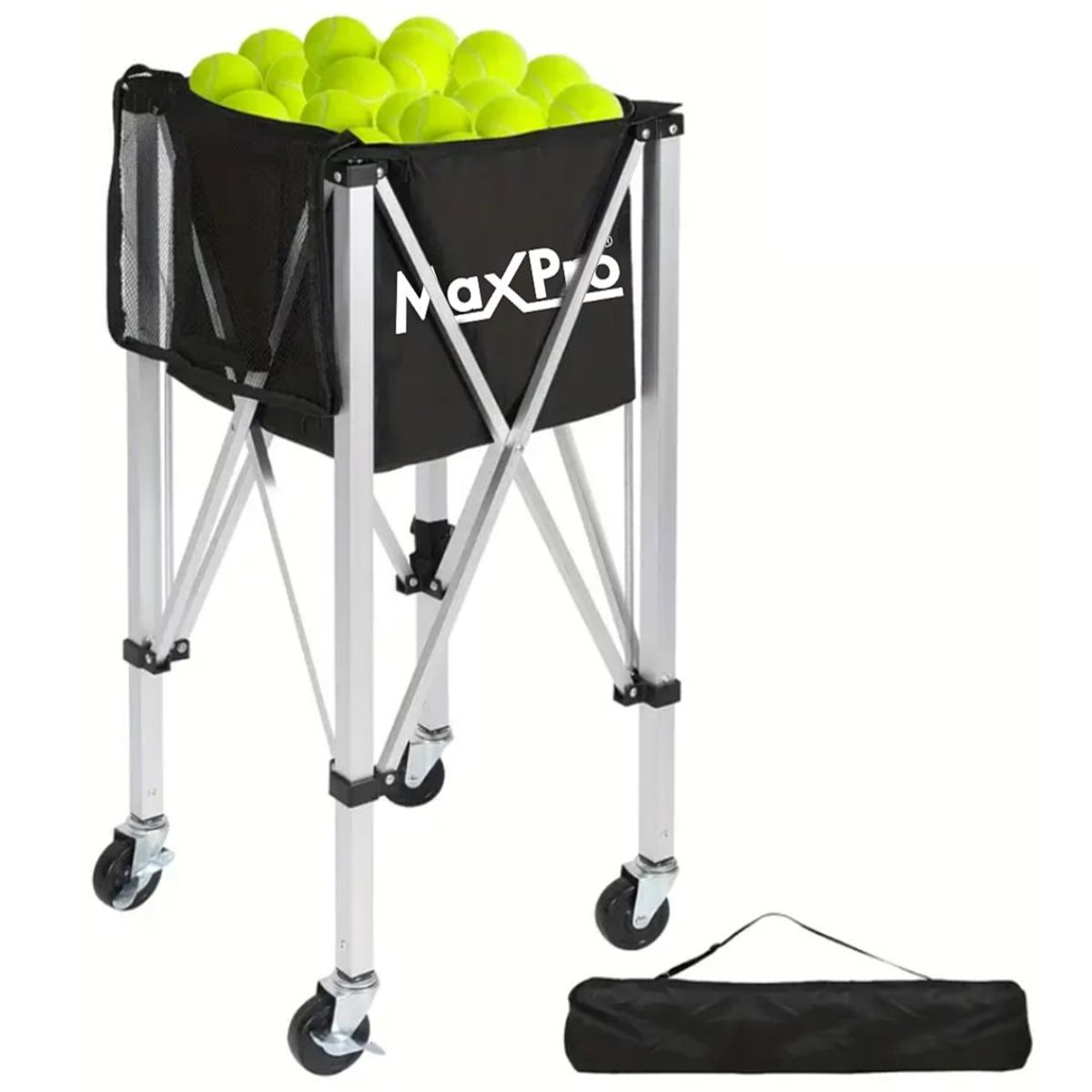MAXPRO - Carro pelotas pádel  tenis MAXPRO - plegable