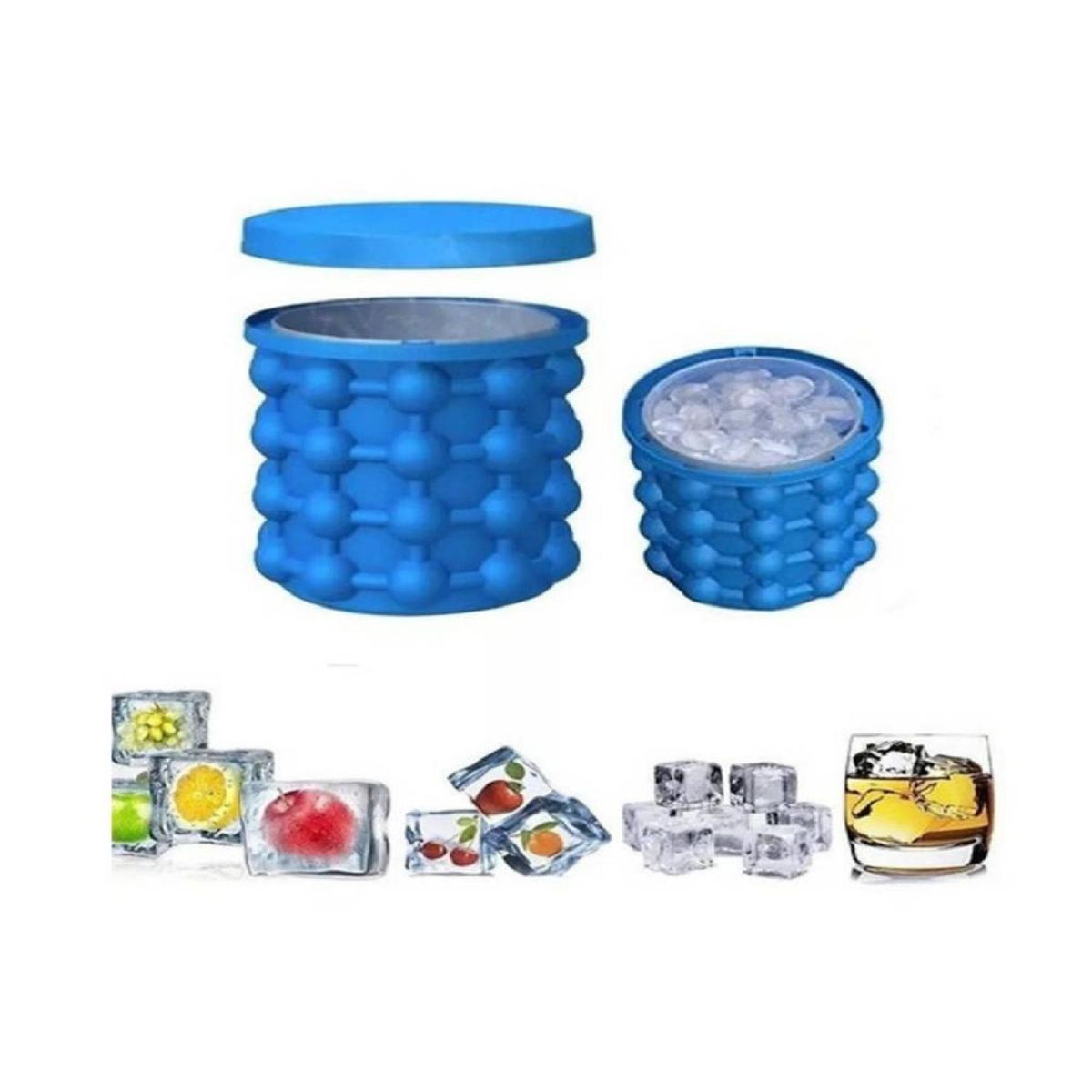 GENERICO - Cubeta Molde Para Hielos 120u Enfriador Vasos Botellas