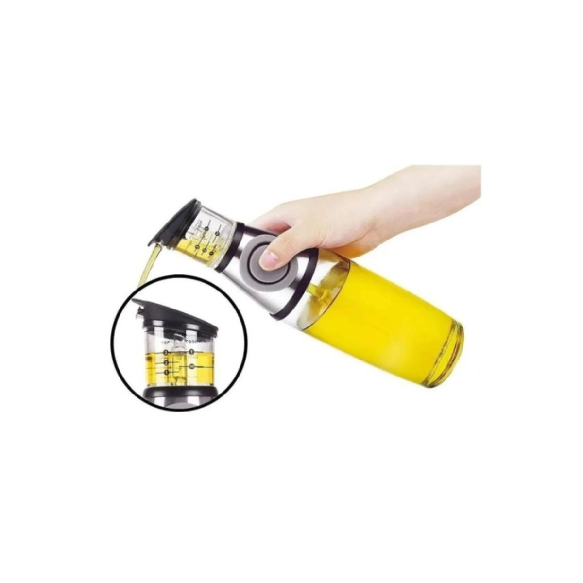 GENERICO - Dispensador De Aceite O Vinagre Para Cocina 500ml Vidrio