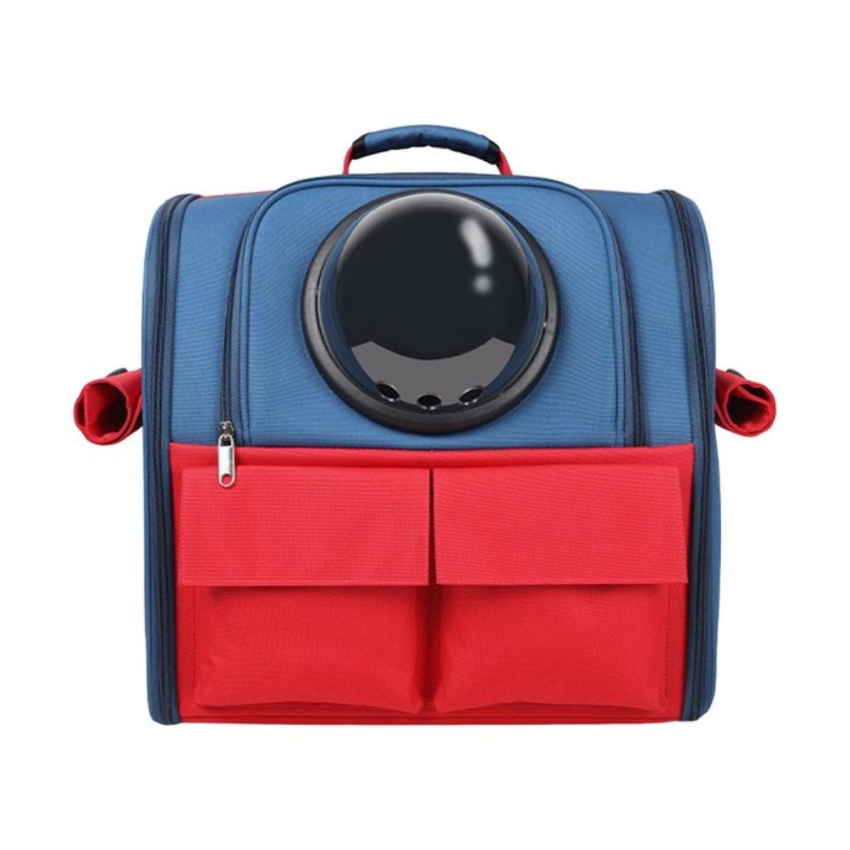 GENERICO - Mochila Transportadora Para Perros Y Gatos 40x39x26cm Azul