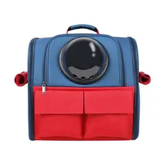 GENERICO - Mochila Transportadora Para Perros Y Gatos 40x39x26cm Azul