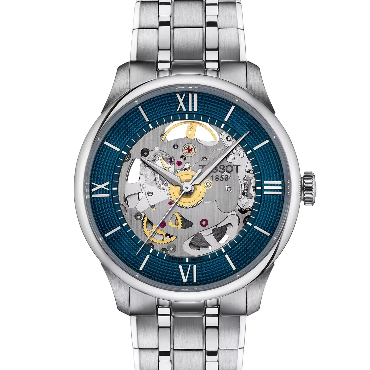 TISSOT - Reloj Tissot Chemin Des Tourelles Skeleton Acero