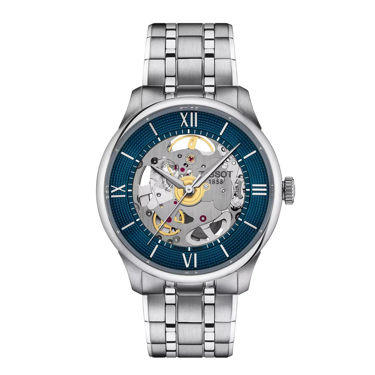TISSOT - Reloj Tissot Chemin Des Tourelles Skeleton Acero