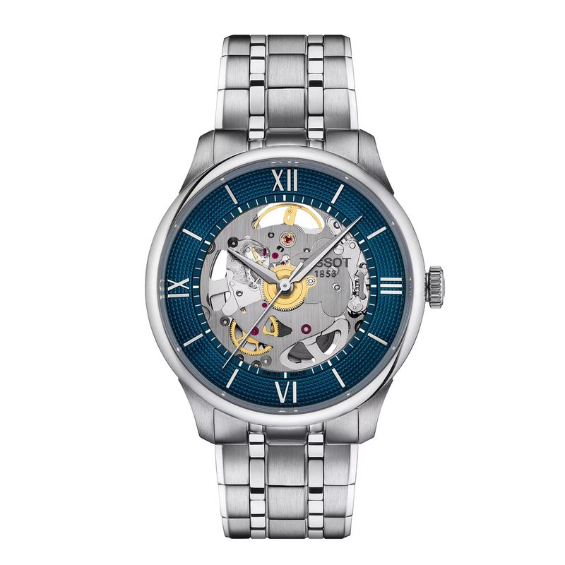 TISSOT - Reloj Tissot Chemin Des Tourelles Skeleton Acero