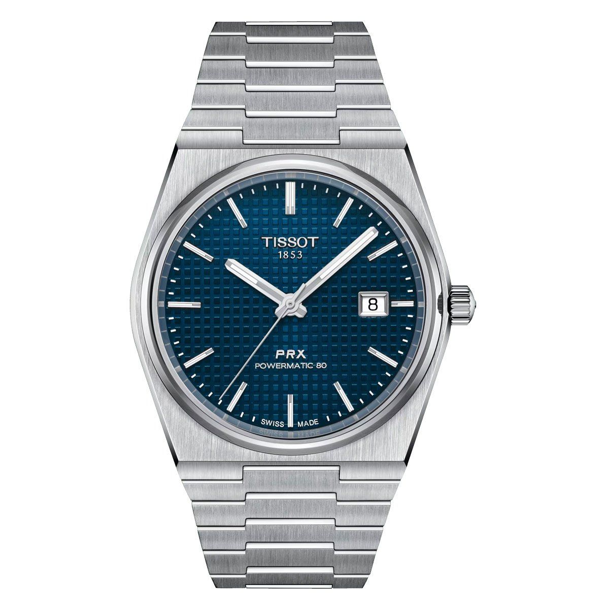 TISSOT - Reloj Tissot PRX Powermatic 80 Acero Azul