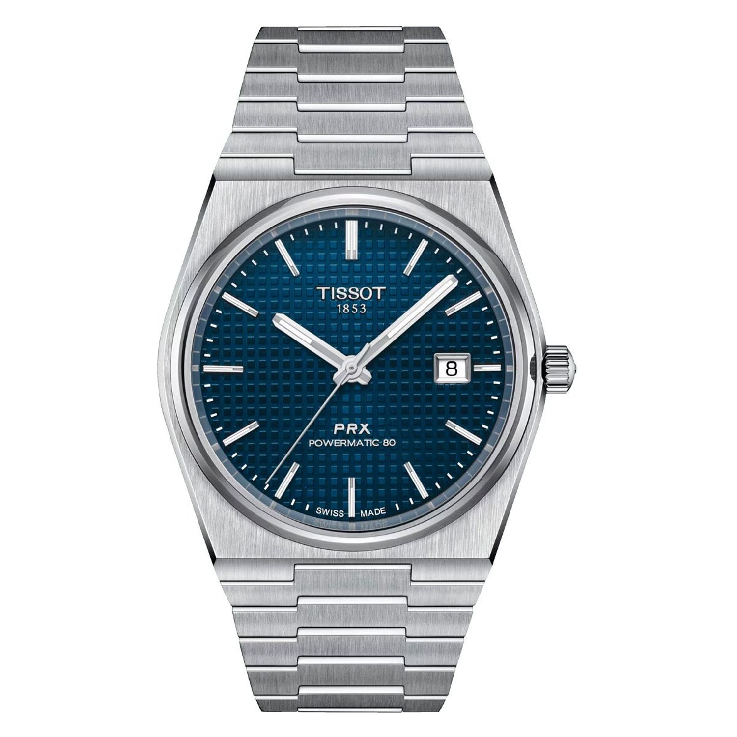 TISSOT Reloj Tissot PRX Powermatic 80 Acero Azul | Falabella Chile