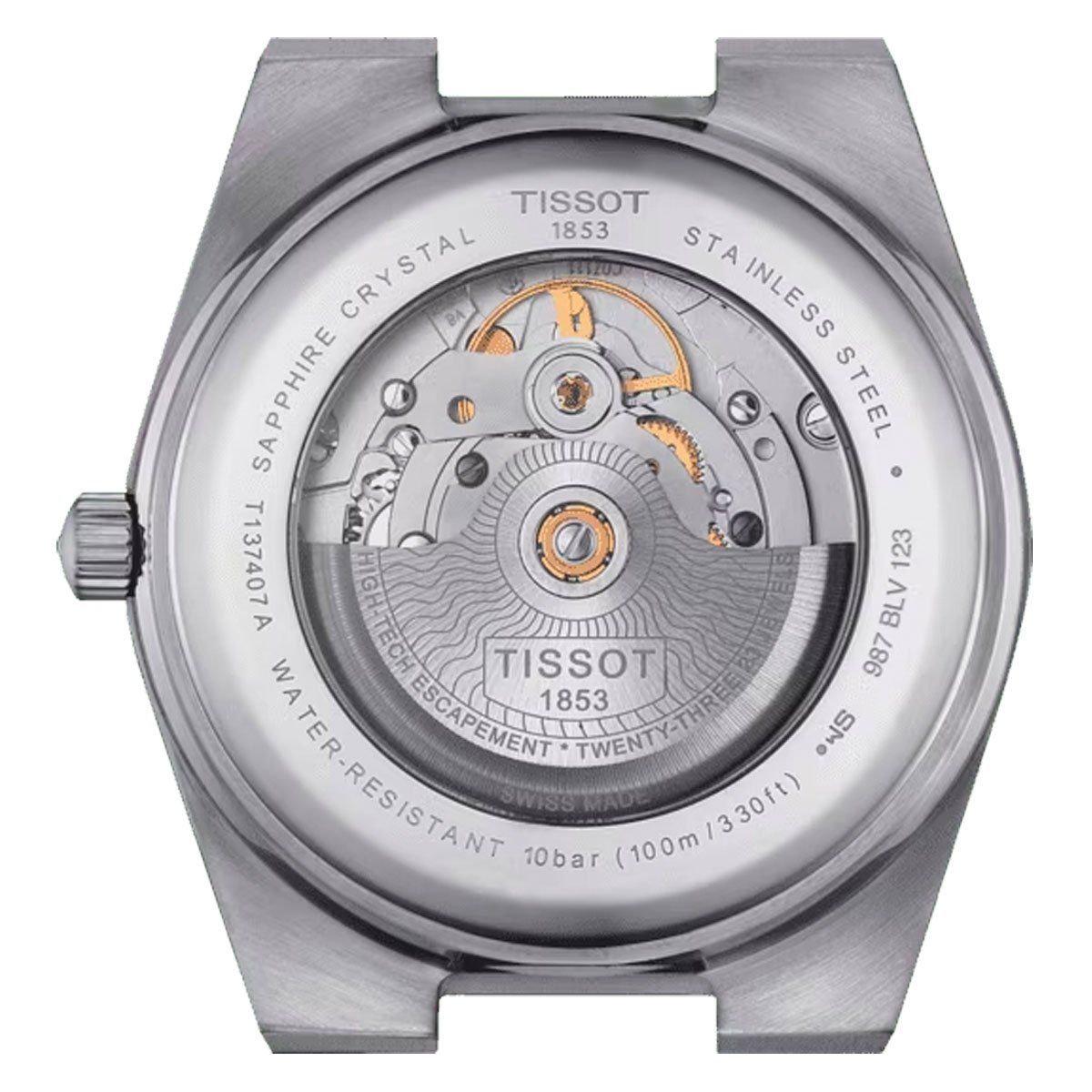 TISSOT - Reloj Tissot PRX Powermatic 80 Acero Azul
