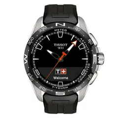 TISSOT - Reloj Digital T-Touch Connect Solar Acero Negro