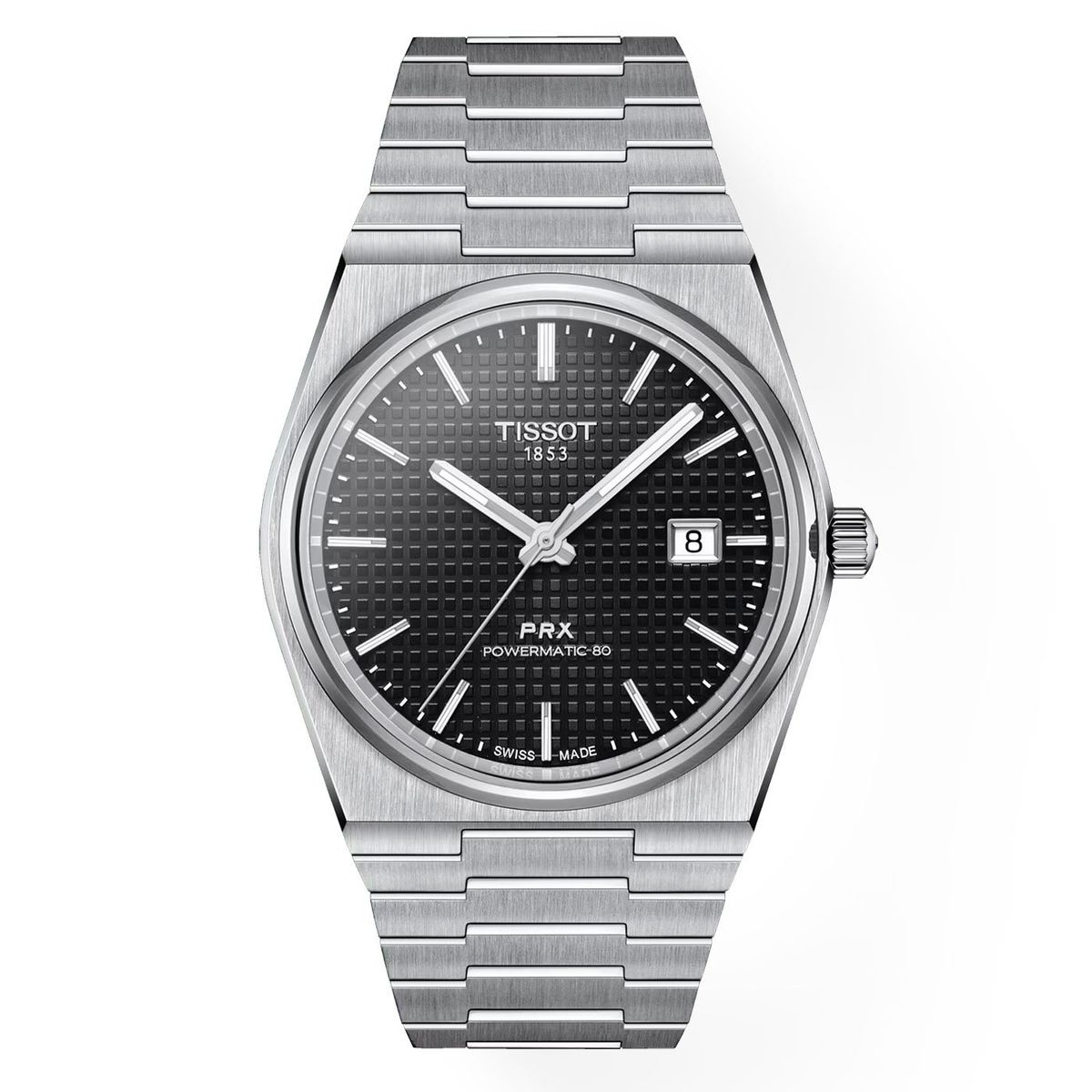TISSOT - Reloj Tissot PRX Powematic 80 Acero Negro