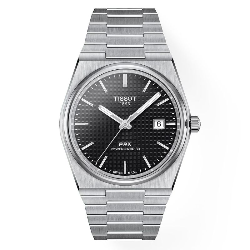 TISSOT - Reloj Tissot PRX Powematic 80 Acero Negro