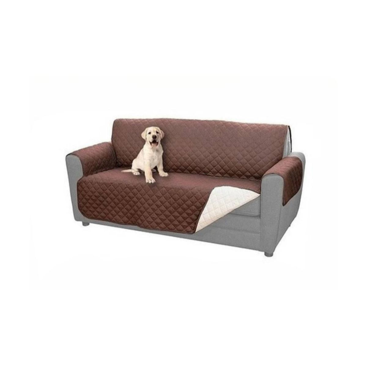 GENERICO - Funda Cobertor Protector Para Sofa Sillon 2 Cuerpos Reversible