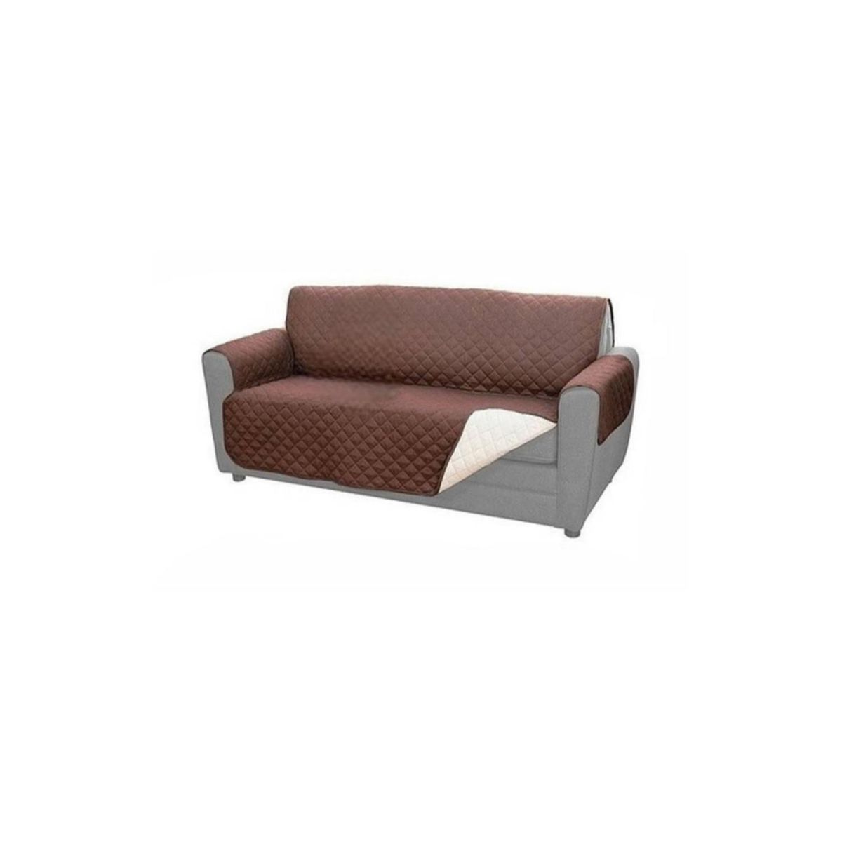 GENERICO - Funda Cobertor Protector Para Sofa Sillon 2 Cuerpos Reversible