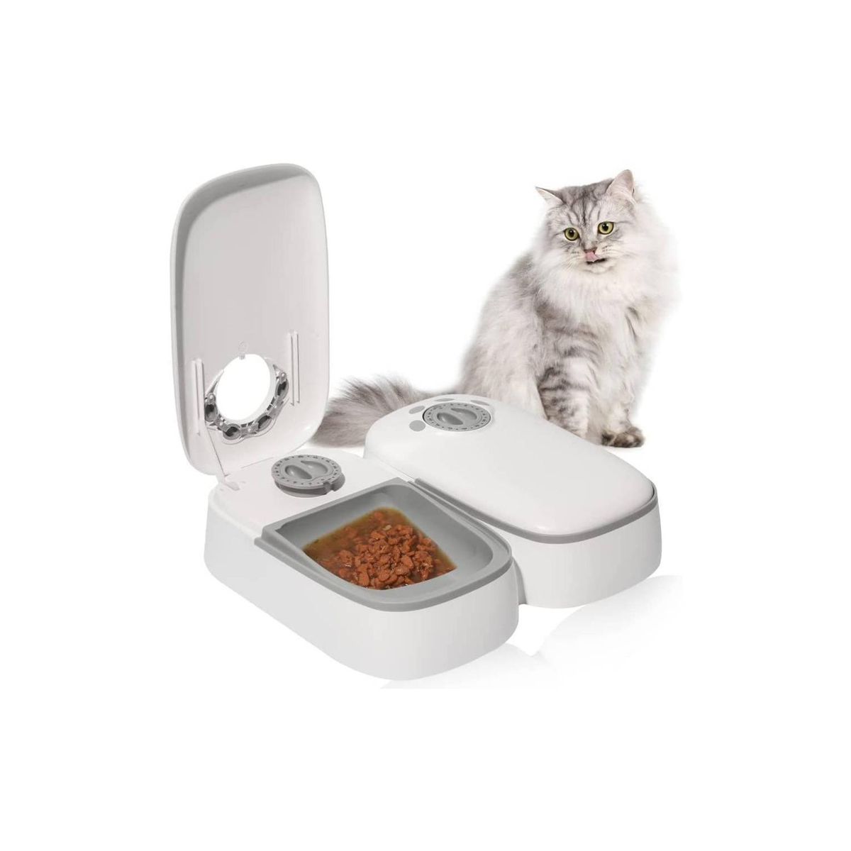 GENERICO - Plato De Comida Automatico Temporizador Para Perros Gatos