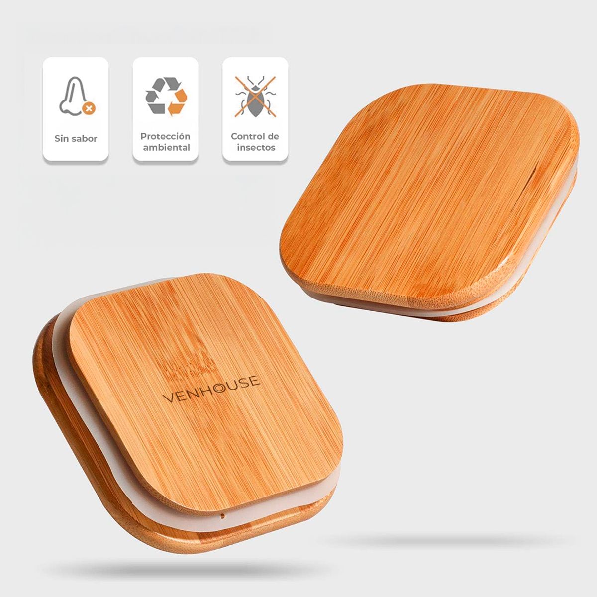 GENERICO - Pack 2 Contenedores Tarros Hermético Vidrio Tapa Bambú 1000ml