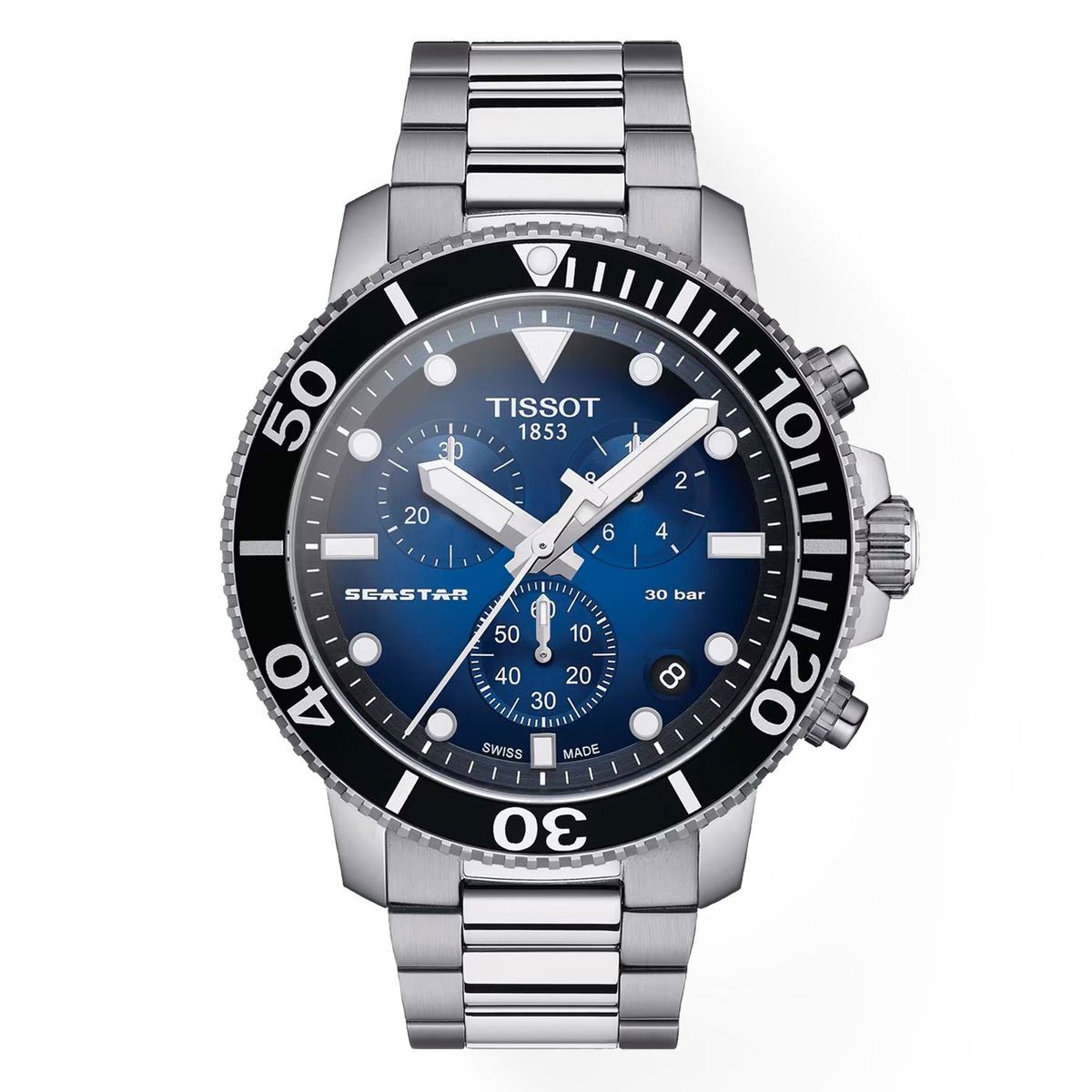 TISSOT - Reloj Tissot Seastar 1000 Chronograph Acero Negro
