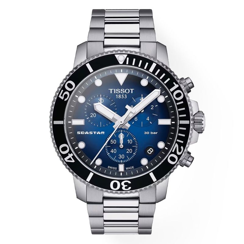 TISSOT - Reloj Tissot Seastar 1000 Chronograph Acero Negro