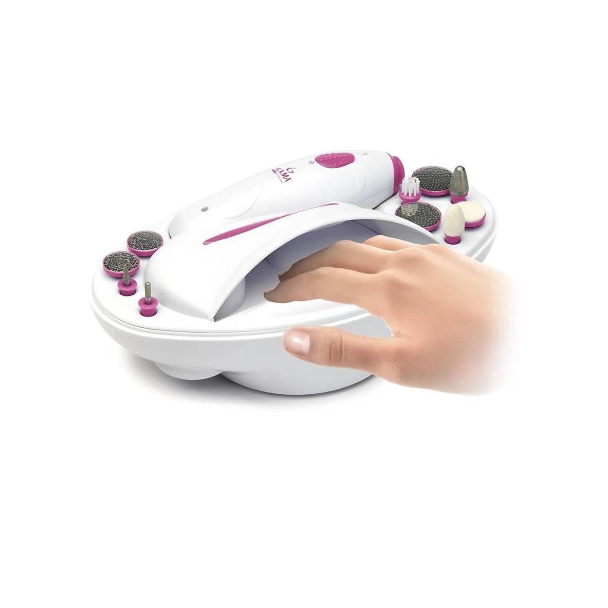 GAMA - Set De Manicure 11 Accesorios Blanco Nail Spa BVT Gama