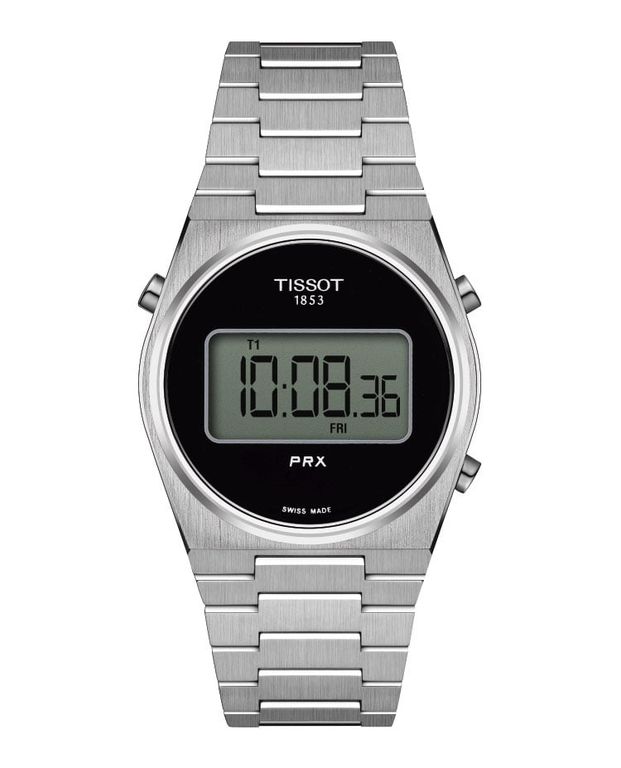 Reloj PRX Digital 35mm Black Plateado TALLA UNICA