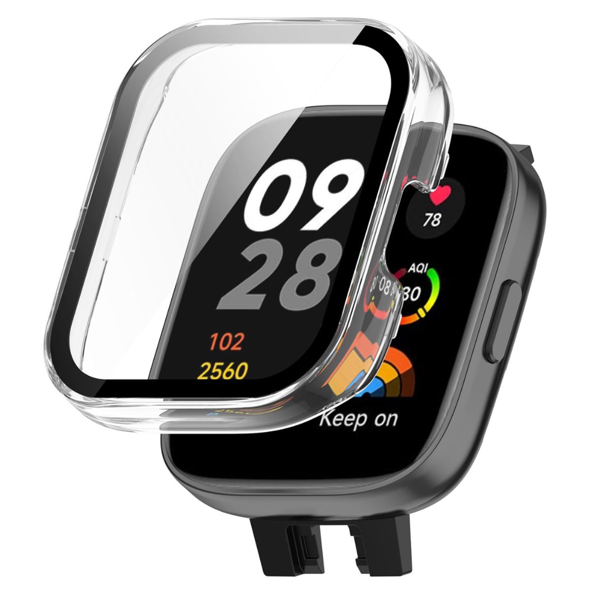 GENERICO - Protector 360° Con Vidrio Templado Para Redmi Watch 3