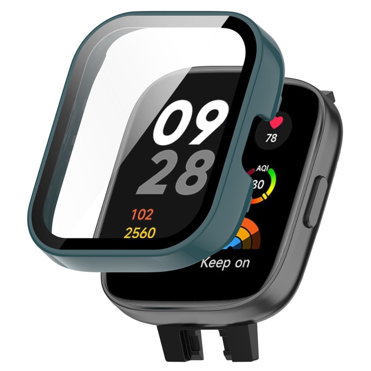 GENERICO - Protector 360° Con Vidrio Templado Para Redmi Watch 3