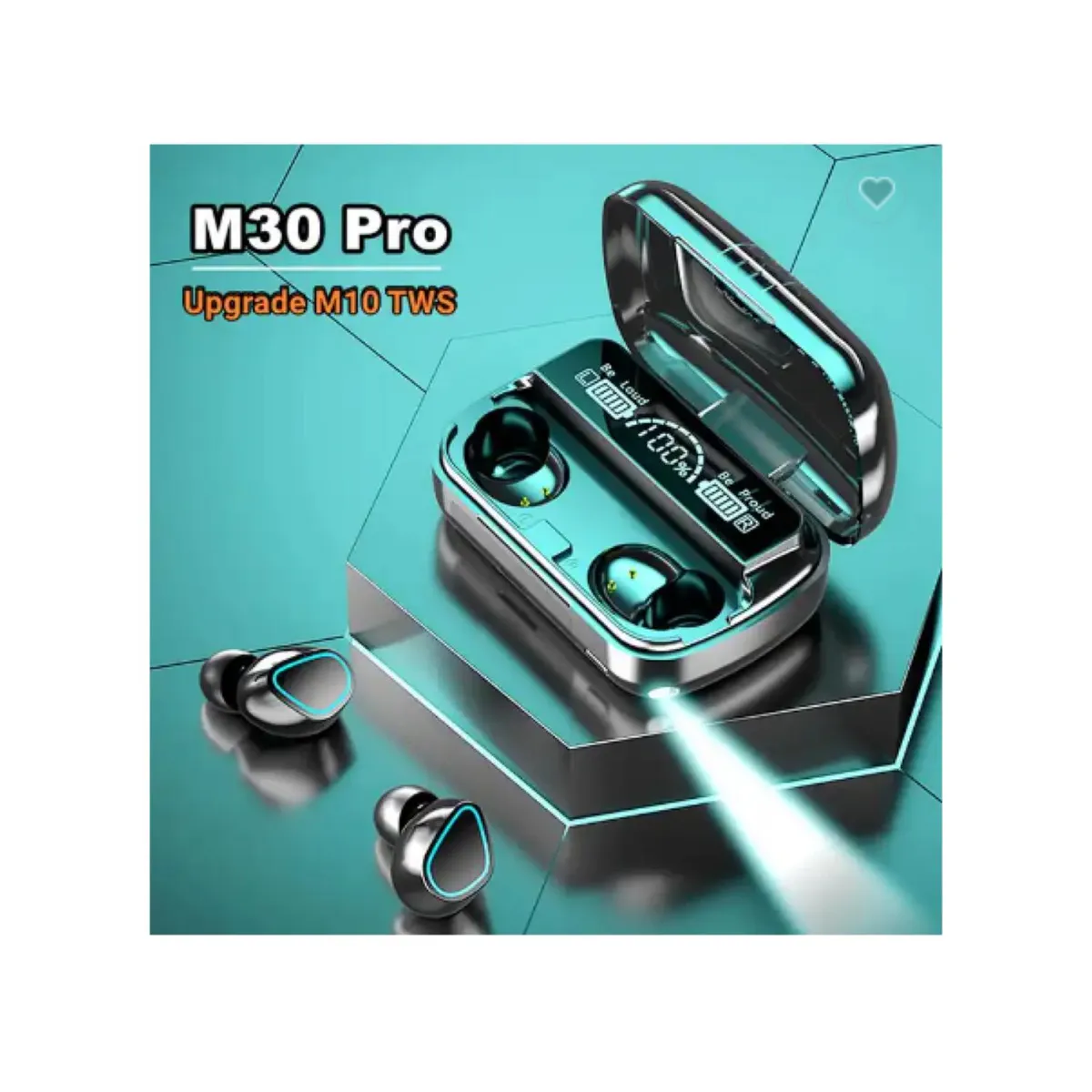 GENERICO - Audifonos Bluetooth Recargables TWS LED In Ear Manos Libres M10 Negro