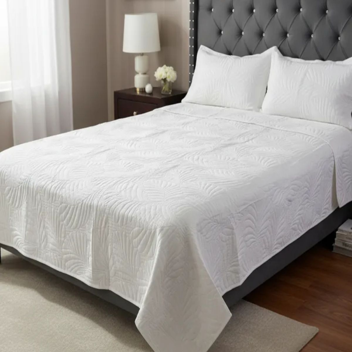 GENERICO - QUILT DE VERANO KING - SUPER KING COBERTOR DE LUJO C003