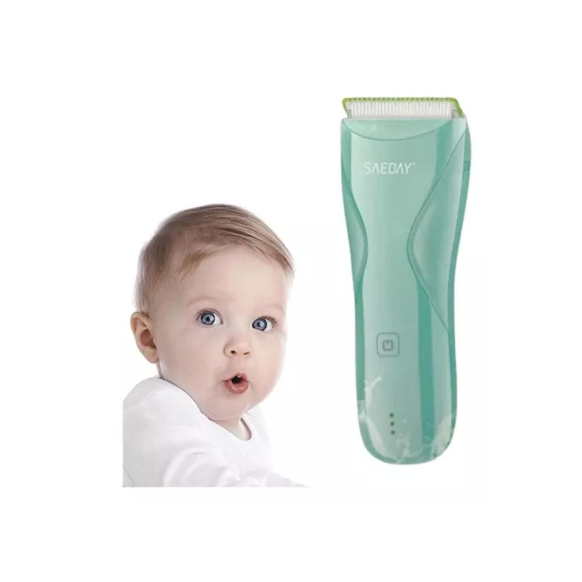 GENERICO - Maquina Corta Pelo Para Bebes Inalambrico IPX7 Celeste