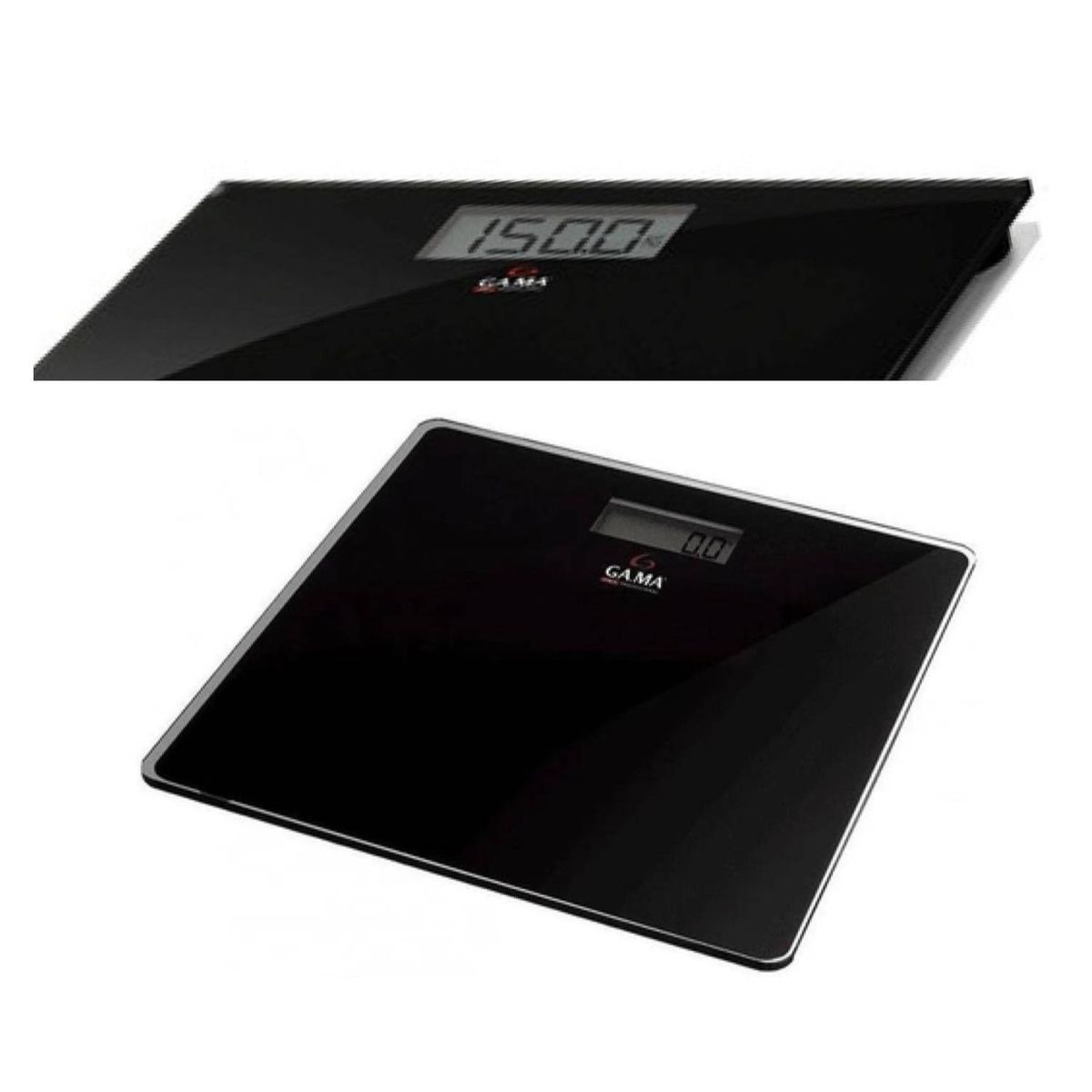 GAMA - Balanza Peso Digital 180Kg Negro Luxury Negro SCG430 Gama