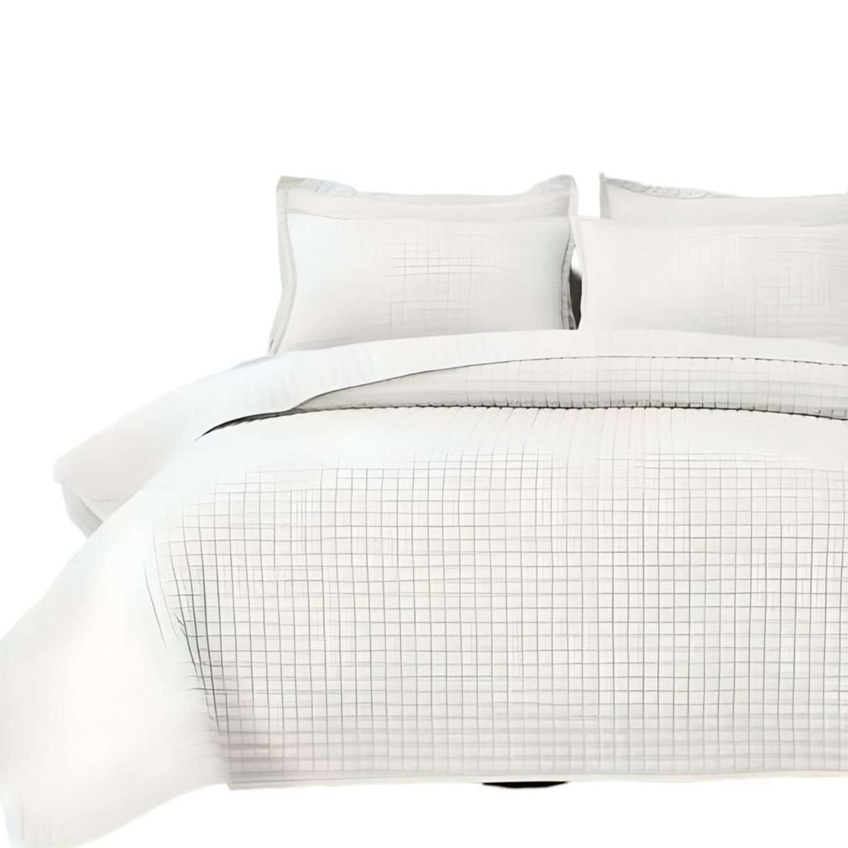 GENERICO - COBERTOR DE LUJO QUILT VERANO PLAZA Y MEDIA BLANCO