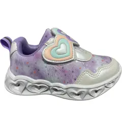 KIBOU - Zapatillas Brillantes Estrellas Para Niñas Con Luces