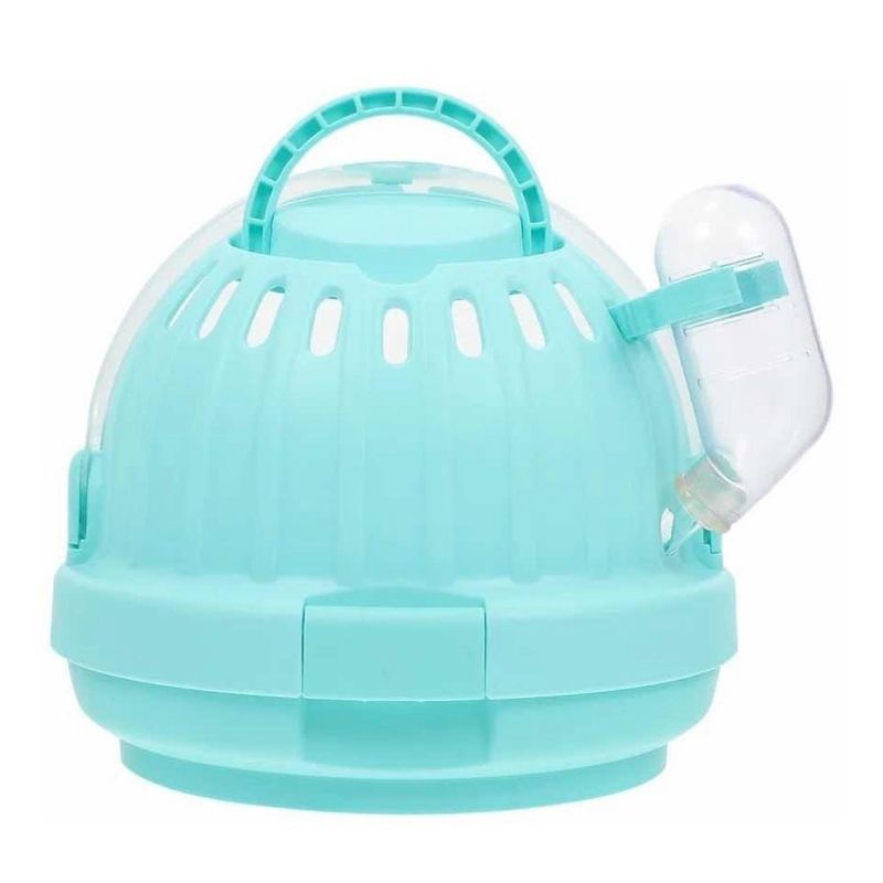 GENERICO - Jaula Transportador Para Hamster Caja Viaje Paseo Verde