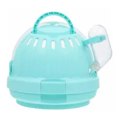 GENERICO - Jaula Transportador Para Hamster Caja Viaje Paseo Verde