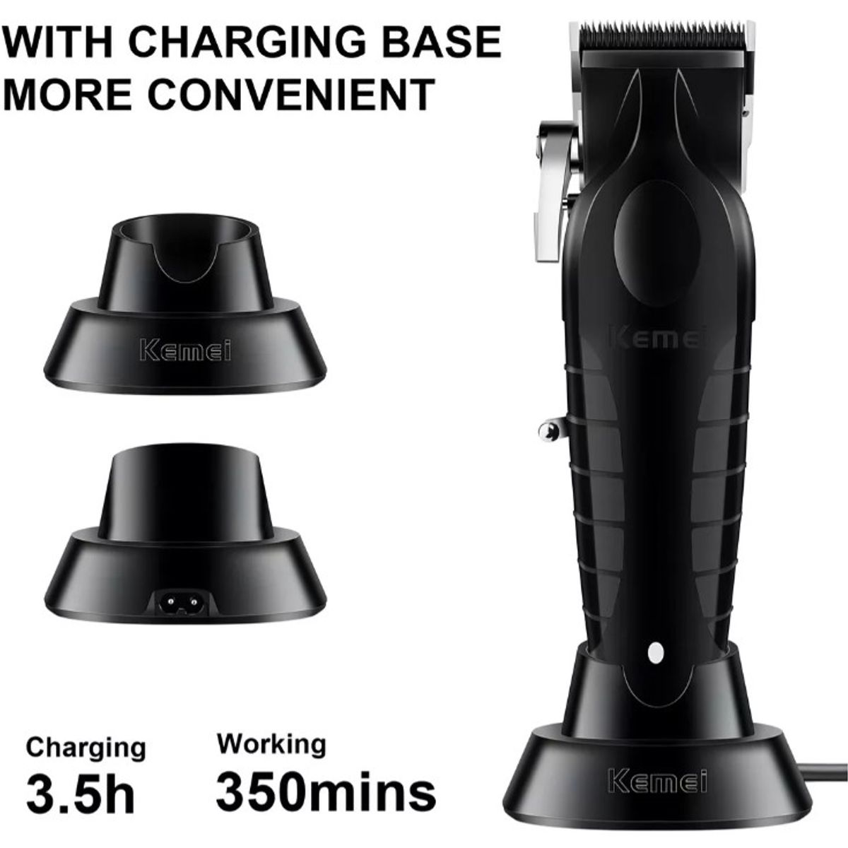 DORCO - Máquina afeitadora Kemei 2296 negra 220V