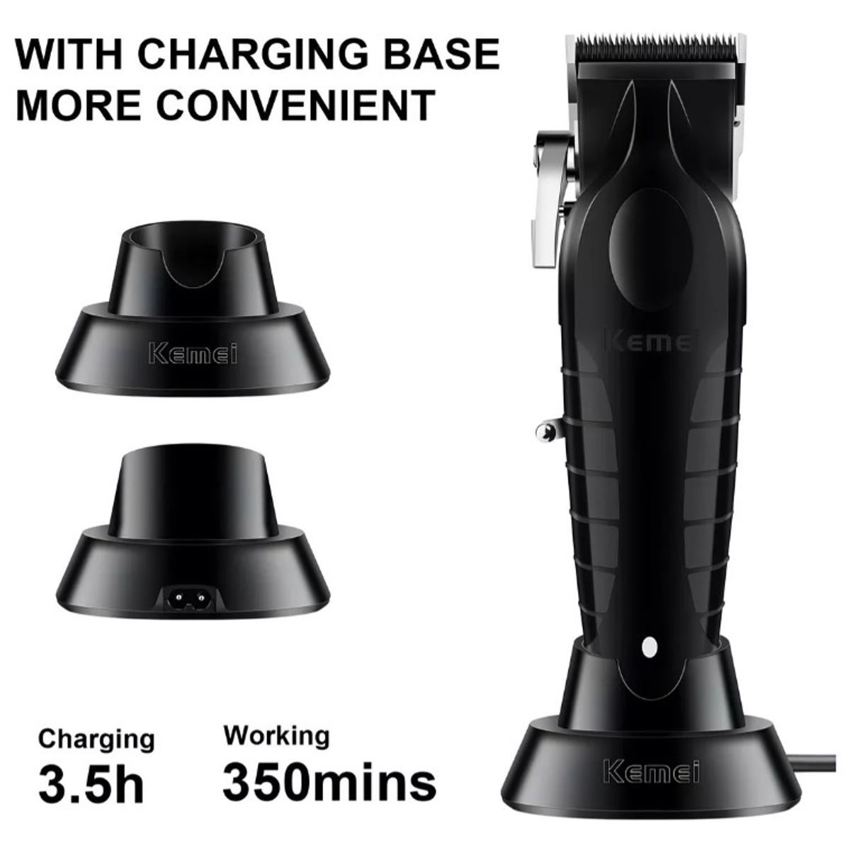 DORCO - Máquina afeitadora Kemei 2296 negra 220V